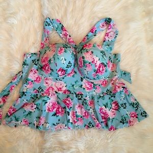 Torrid Peplum Bikini Top Sz. 3XL